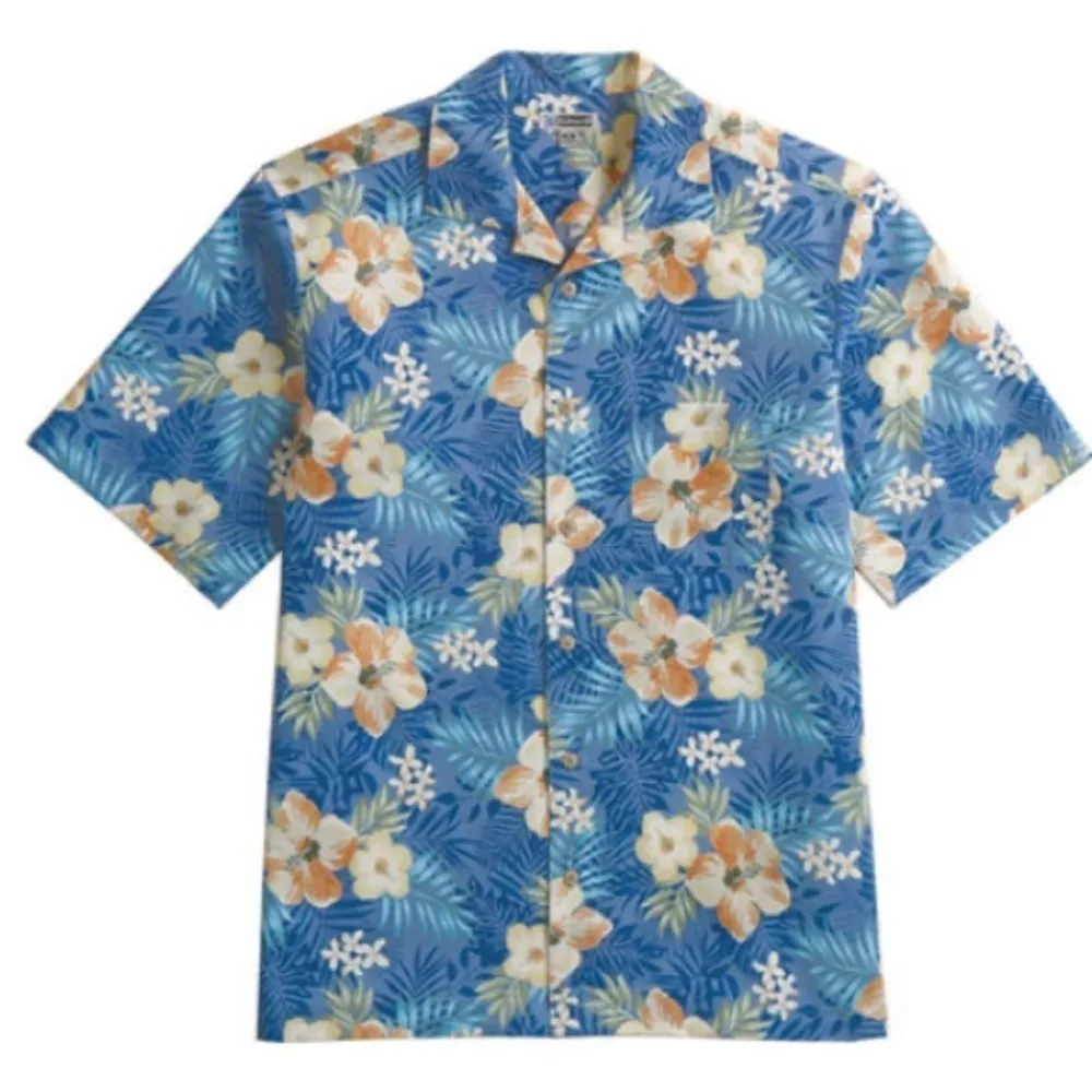 Edwards Women’s Hibiscus Button Down Shirt Size XS Blue - Image 10