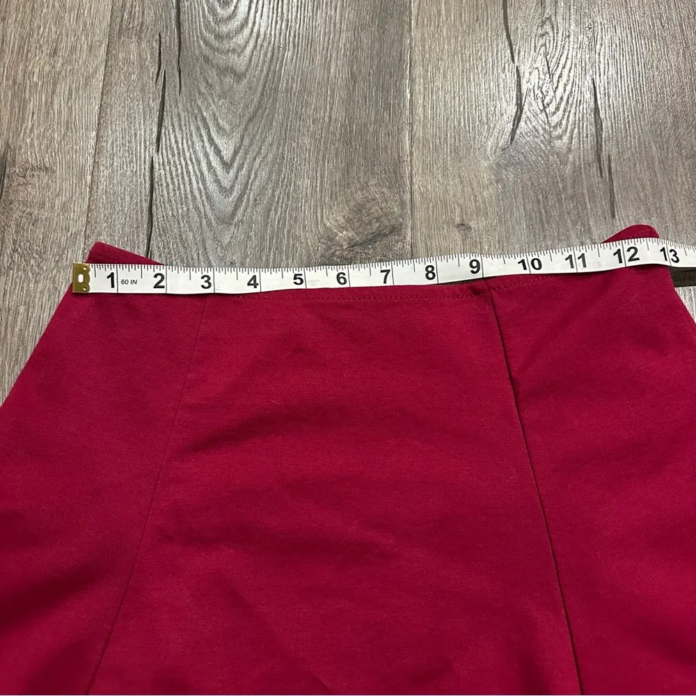 Gap Skate Skirt S Small Dark Red Swing Women Holidays Preppy Stretch Academia - Image 8