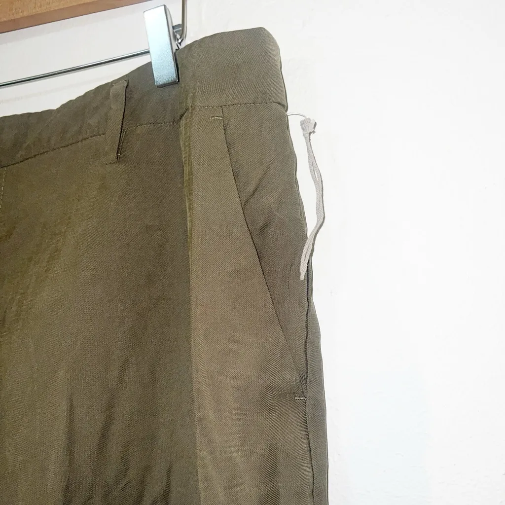 A new day olive green women’s hook zipper and button closure comfy dress pants - Image 4