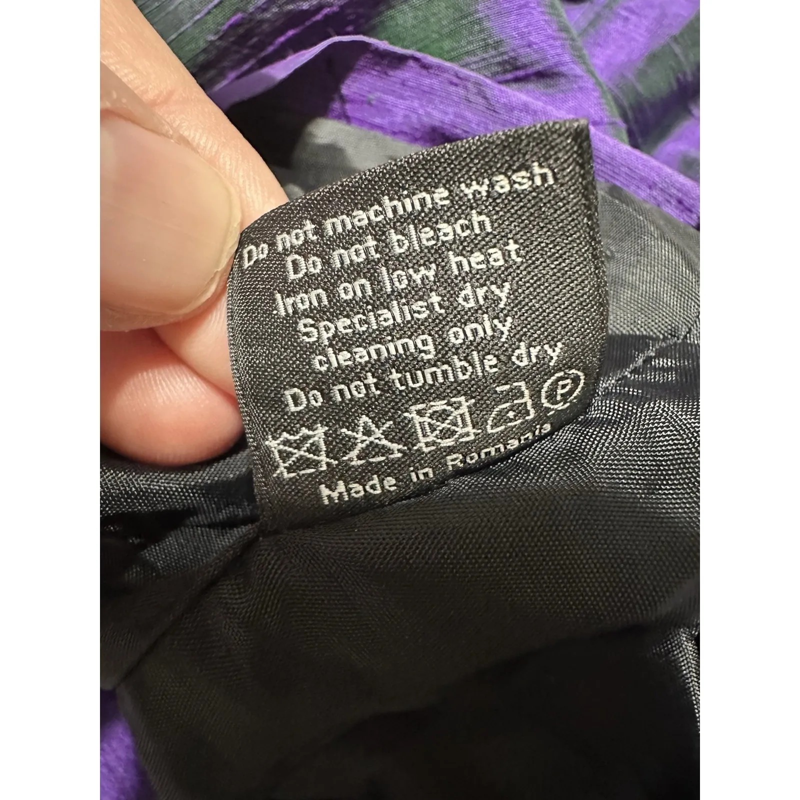 House of Holland Purple 100% Silk Cut - Image 9