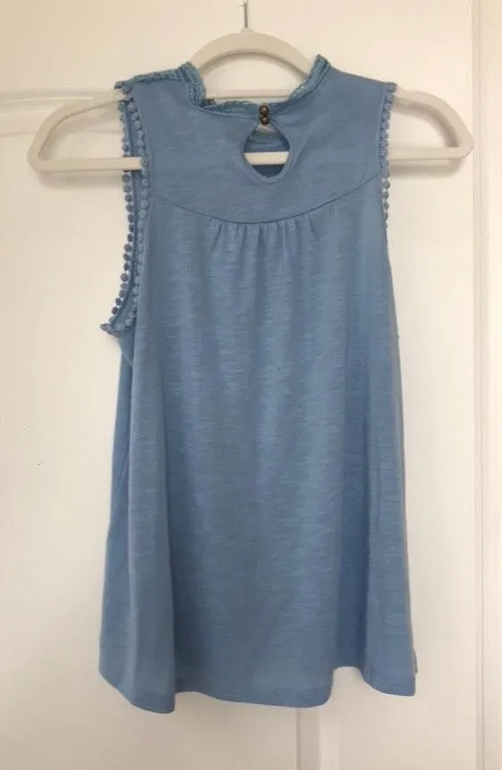 Altar'd State Blue Lace Flowy Top - Image 3