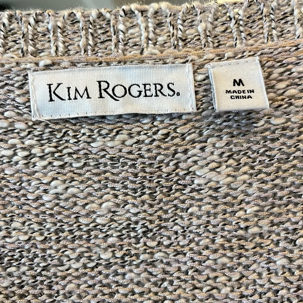 Oversized Cozy Comfy Sweater V Neck Womens medium Short Dress Tunic - Image 13