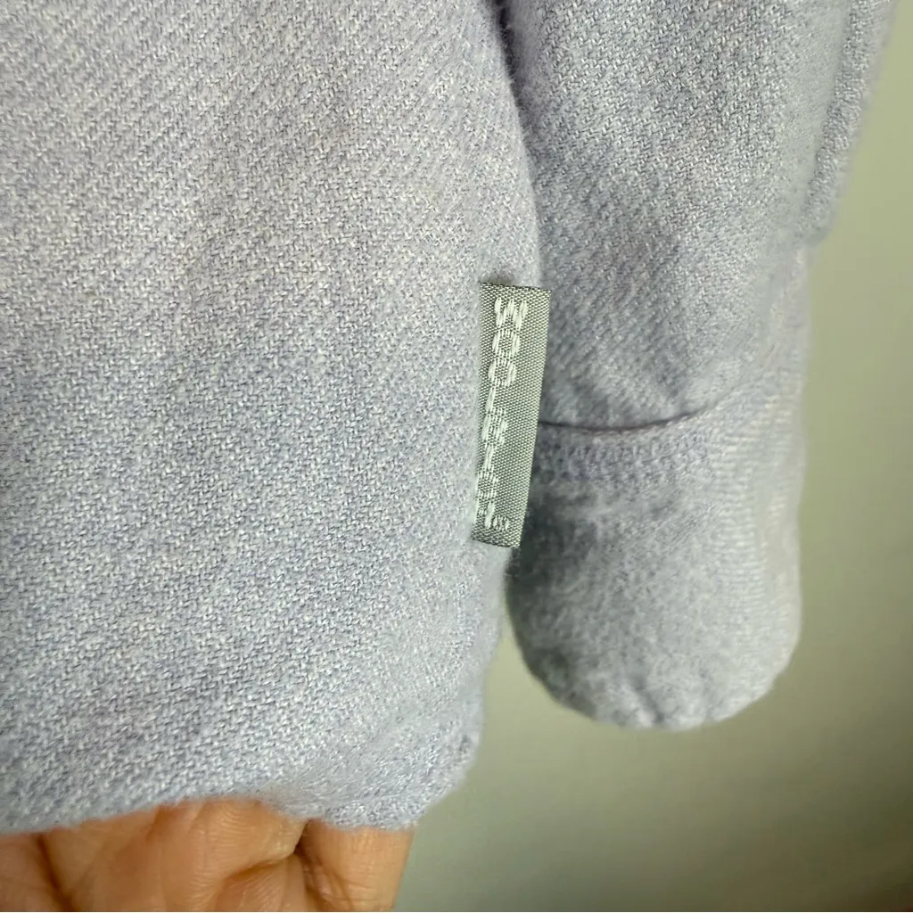 Woolrich Women's Size Medium Flannel Button Down Shirt Lavender Purple Warm 2075 - Image 3