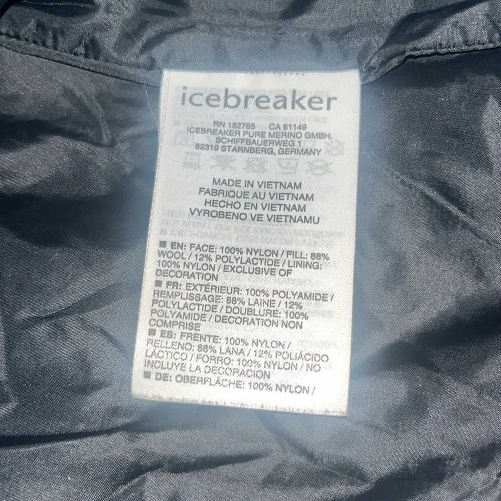 Icebreaker MerinoLOFT Hyperia Lite Quilted Puffer Jacket Black Medium - Image 7