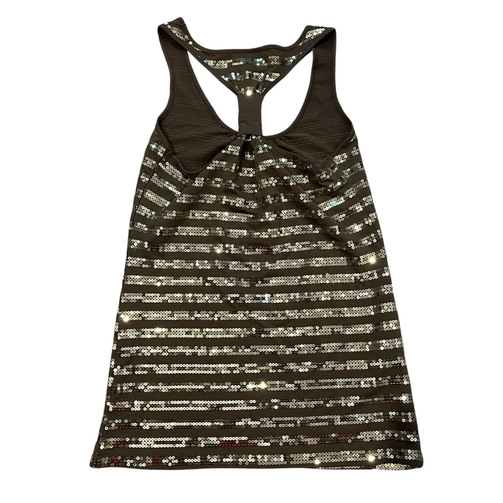 Romeo & Juliet Couture Sequin Racerback Tunic Tank, Sz M - Image 4