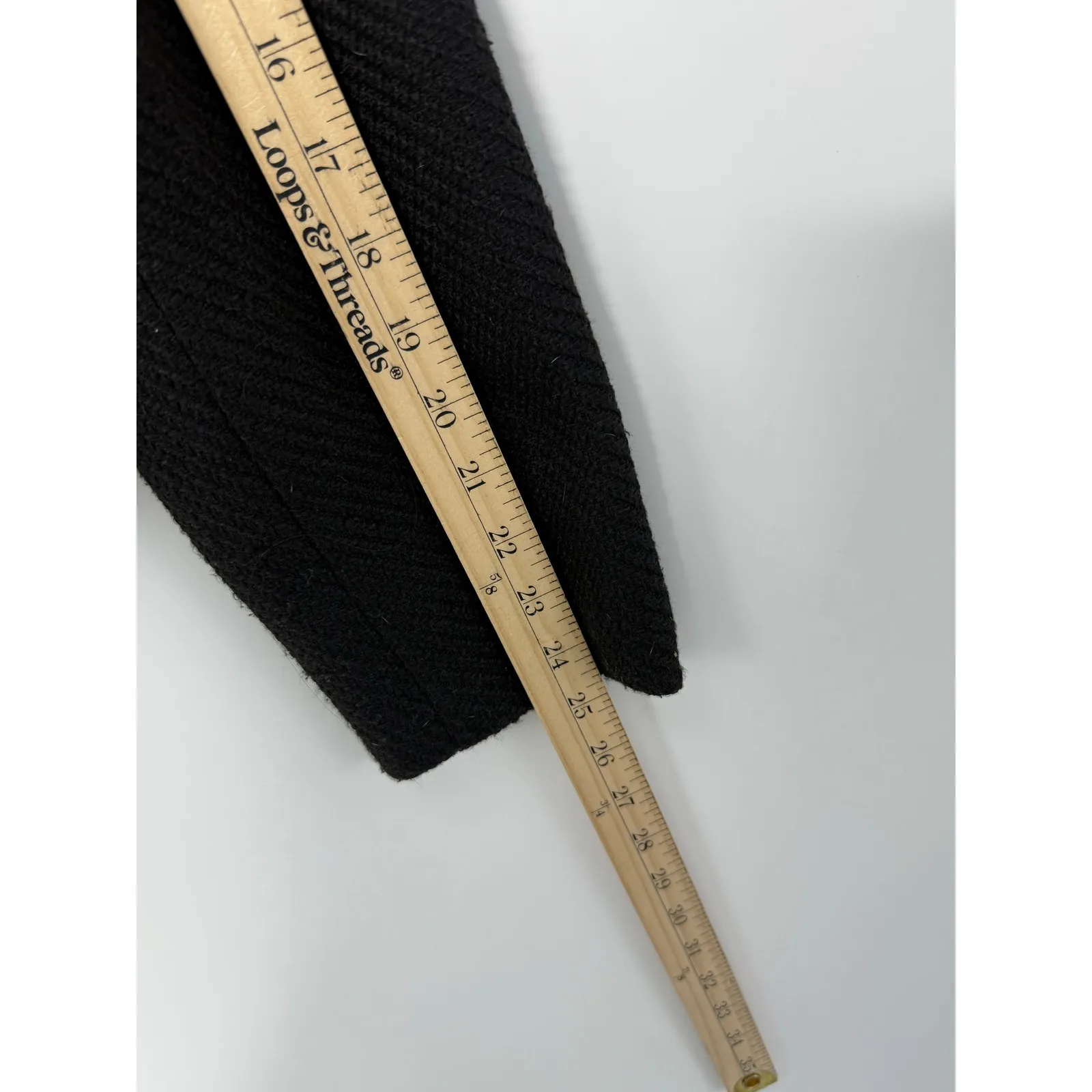 J.Crew Black Tweed Lady Jacket Gold Crest Buttons Cropped Blazer 12 Old Money - Image 10