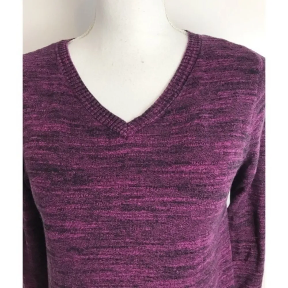 LOGO Lori Goldstein • Purple Marled Pocket Sweater - Image 44