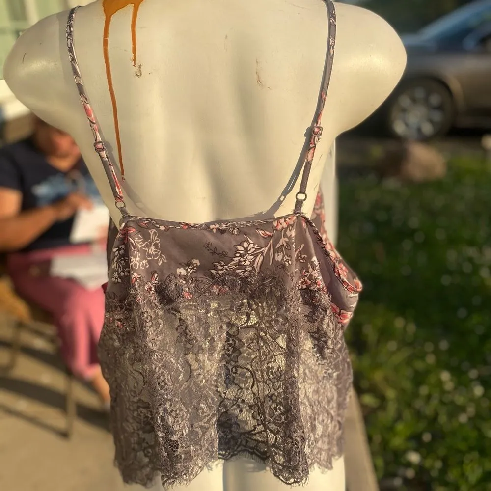 Adore Me Floral Lace Babydoll Camisole Top – Size XL - Image 2