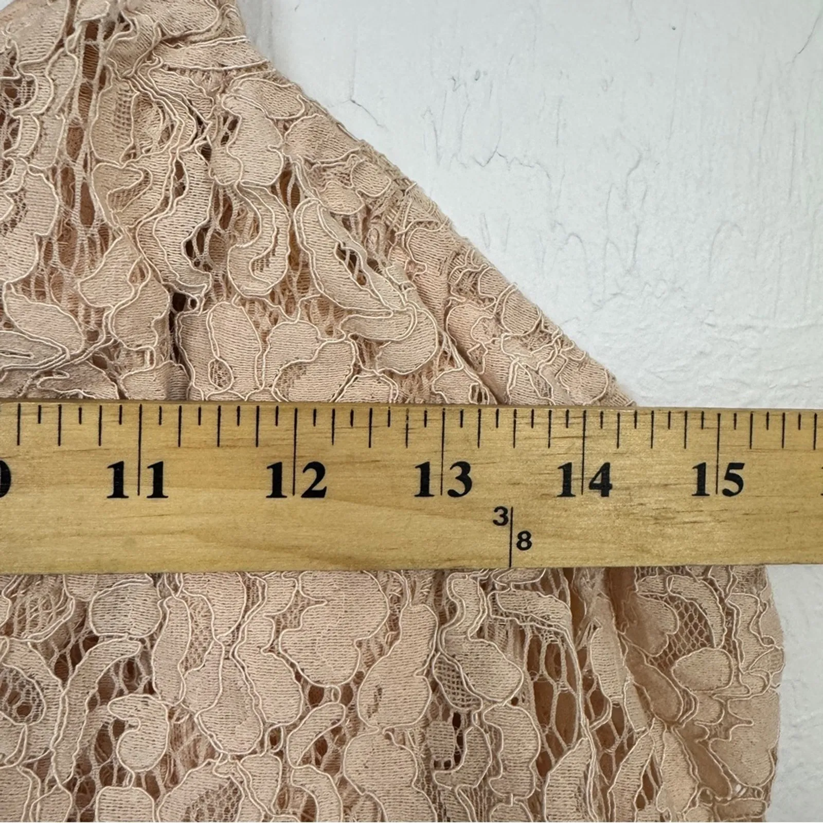 Lulus Peach Lace Maxi Dress Womens XS Formal Prom Bridesmaid Strappy High Slit - Image 7