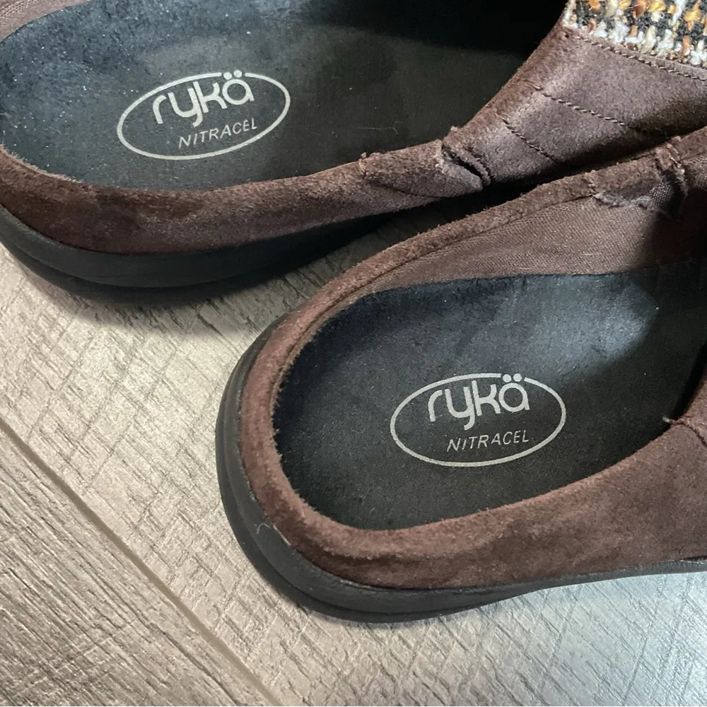 Ryka Freelance Brown Suede Slip On Mules Size‎ 8 - Image 9