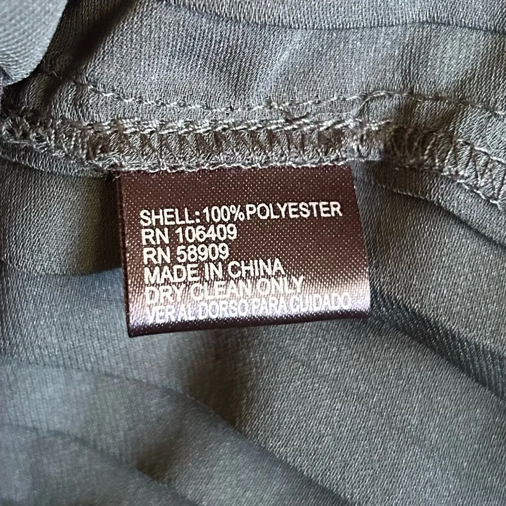 Gianni Bini Lola Dress hunter green (up all night) long puff sleeve ruffle vneck - Image 9