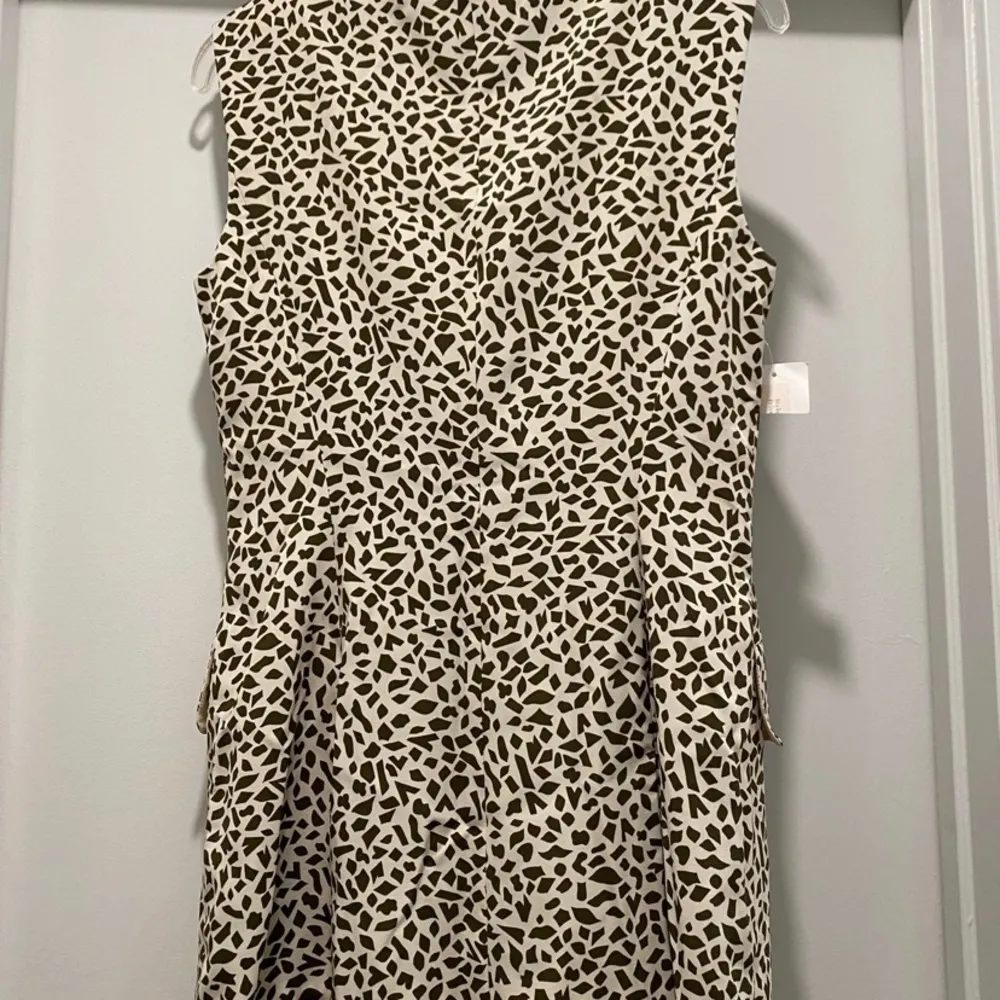 NWT VTG 80s 90s Georges Rech Giraffe Animal Print Double Breasted Blazer Vest Brown Size 6 - Image 6