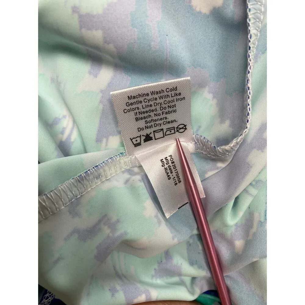 All For Color Women's Bahama Blue Seaview Court High Neck Shift Dress Sz L NWT - Image 10