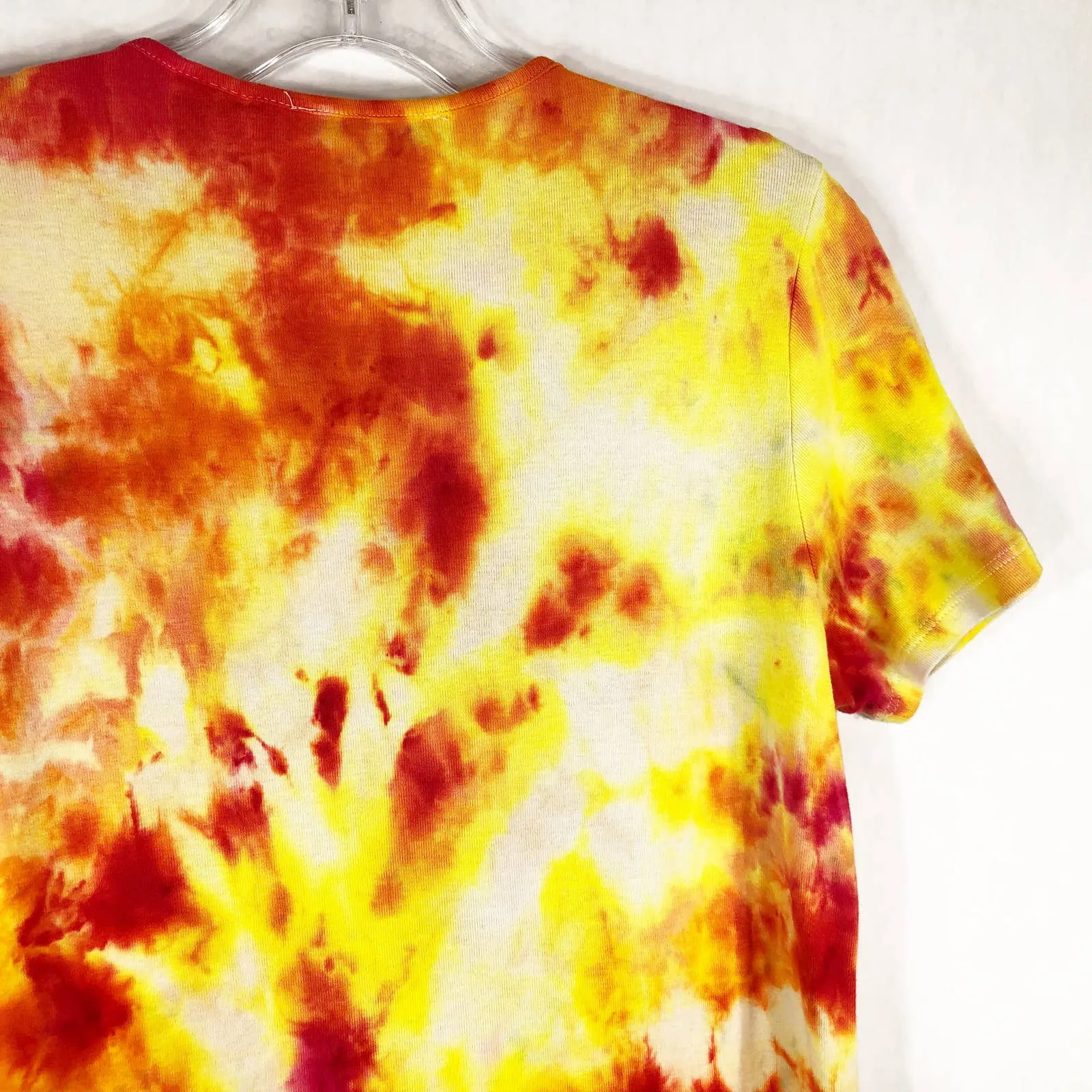 Marisa Christina Medium Top‎ Handmade Tie Dye Flower Garden Orange Yellow 1056 - Image 9