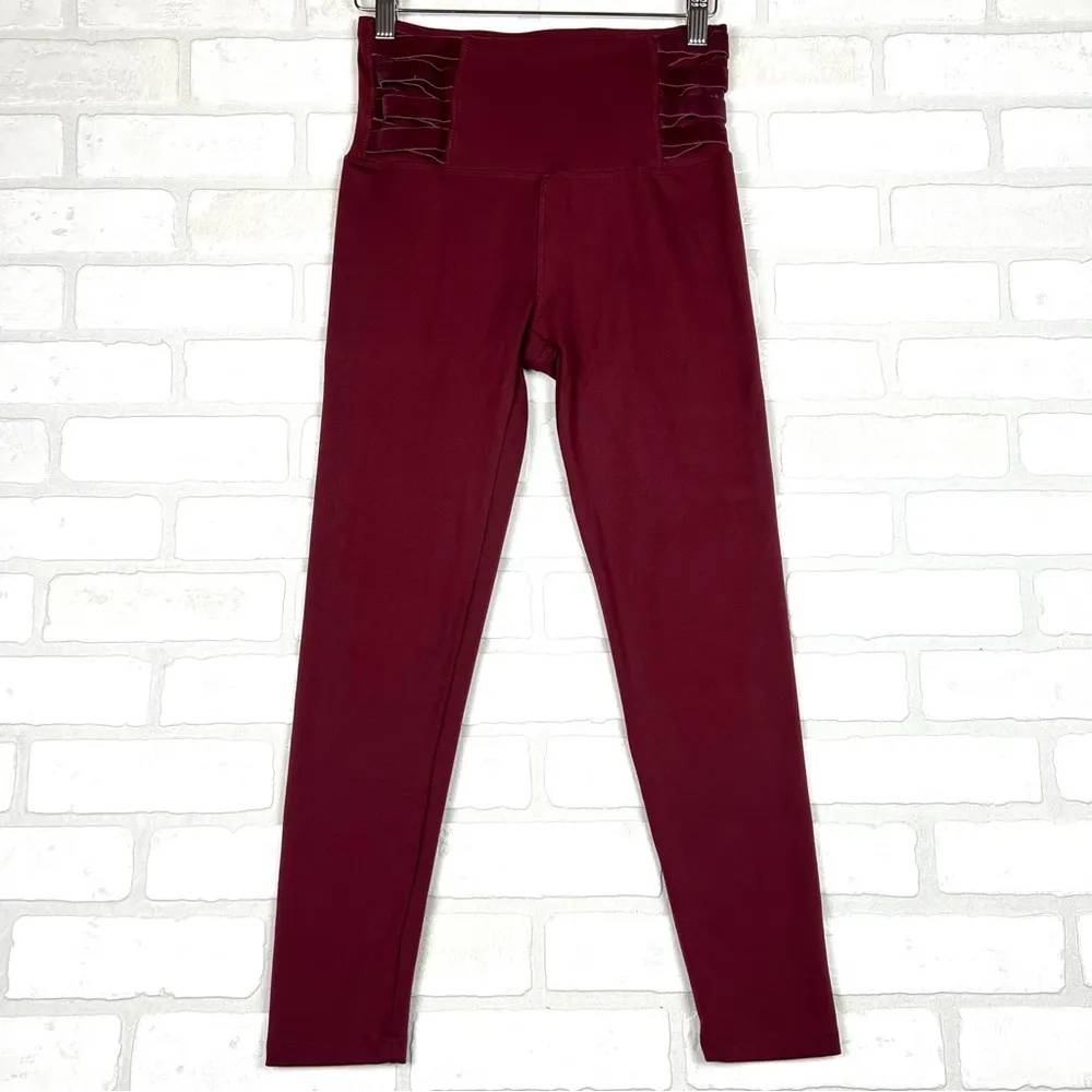 Burgundy Bally Valentina Ankle‎ Legging, Size Small, Velvet Crush Red - Image 7
