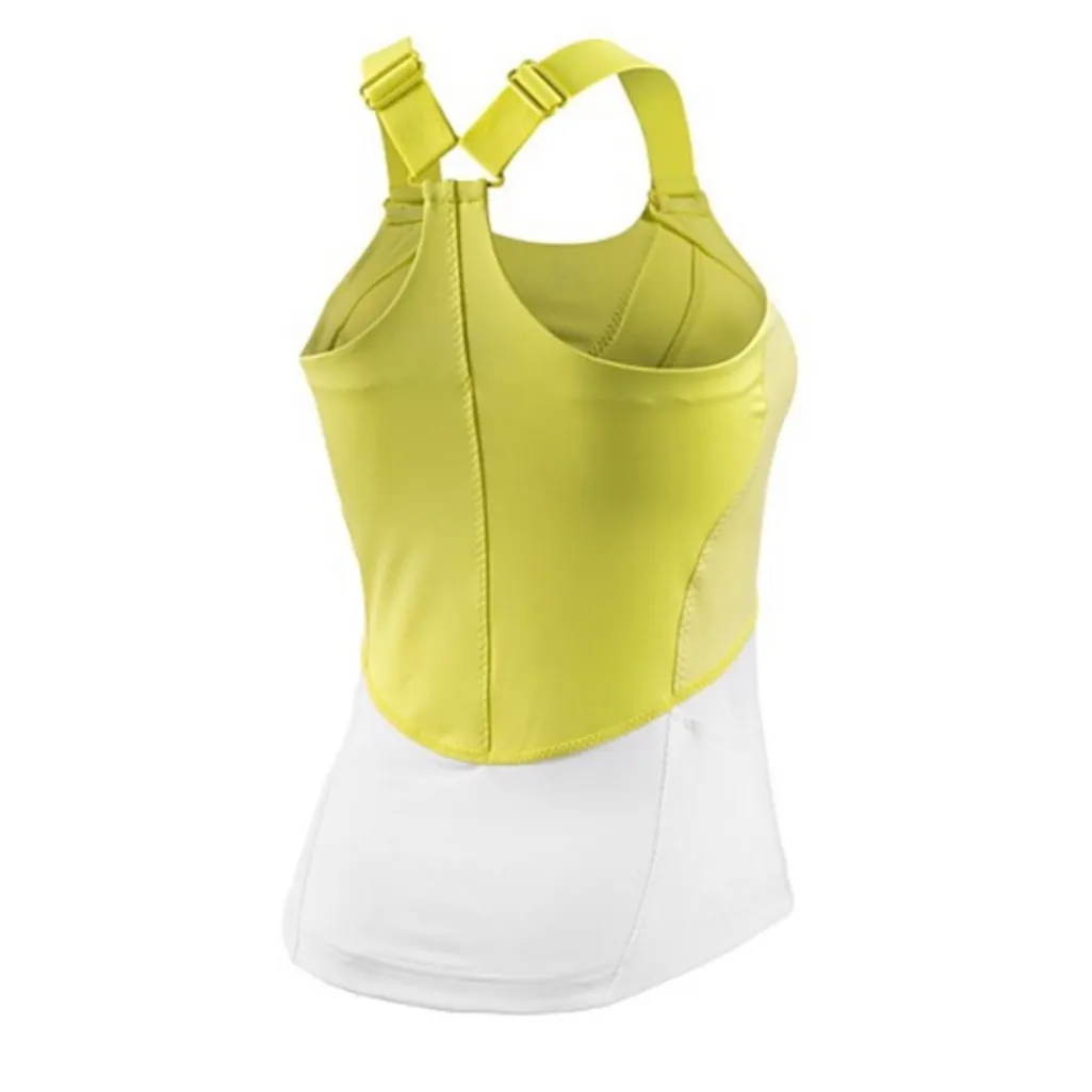 Adidas by Stella McCartney Barricade Pleated Neon Yellow Tennis Skirt& Top SET L White Size L - Image 11