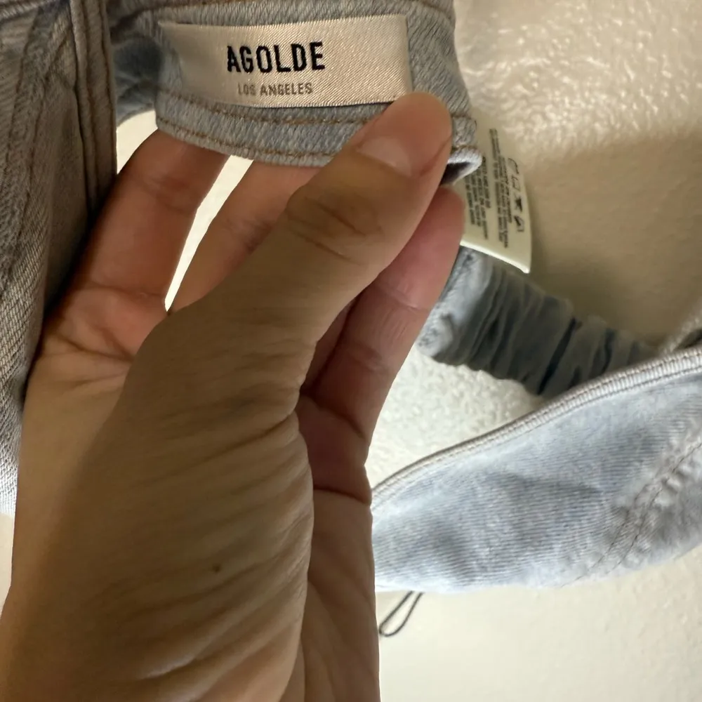 New NWT AGOLDE light denim bralette in ballon size S - Image 8