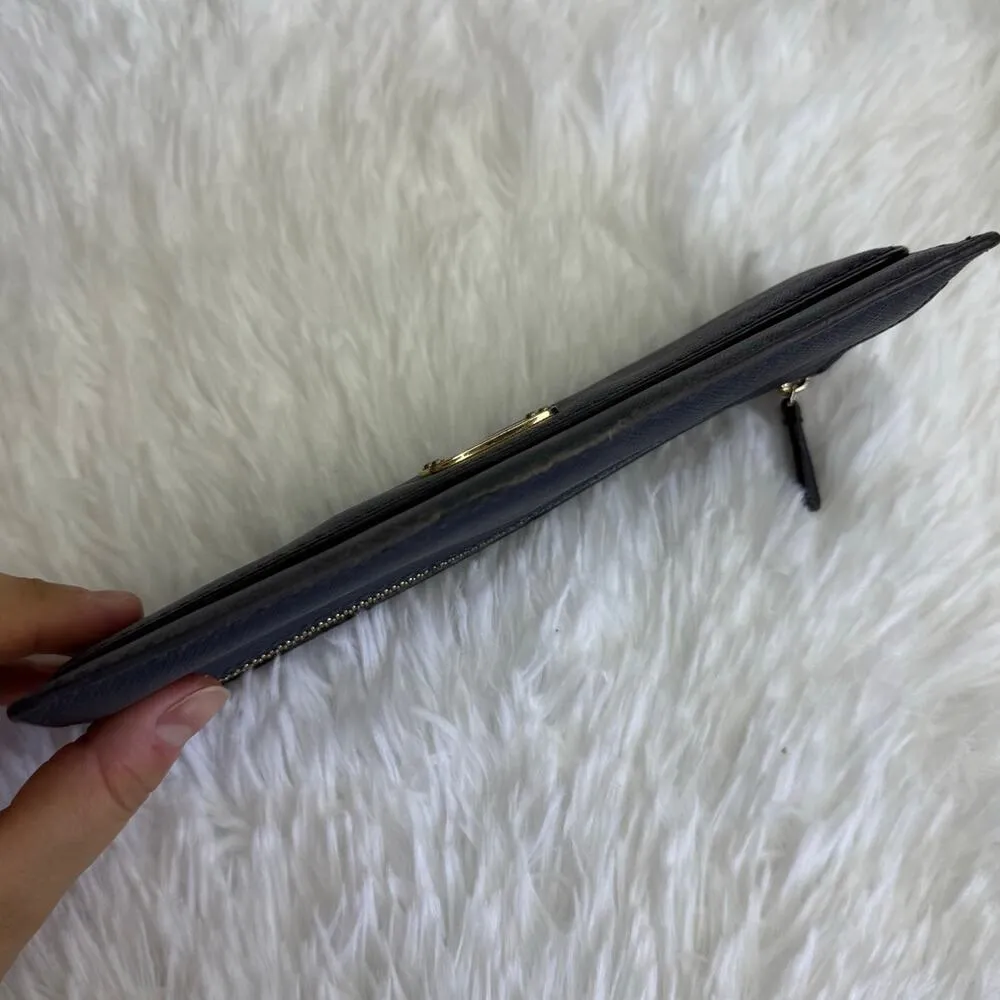 Michael Kors Blue Slim Wallet - Image 8