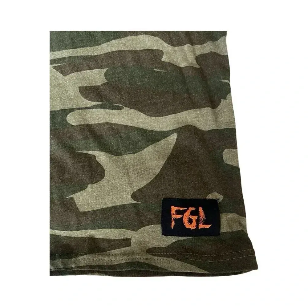 Florida Georgia Line Camouflage Jersey Shirt 2019 Camo‎ Tour Tee Country XL Green - Image 2