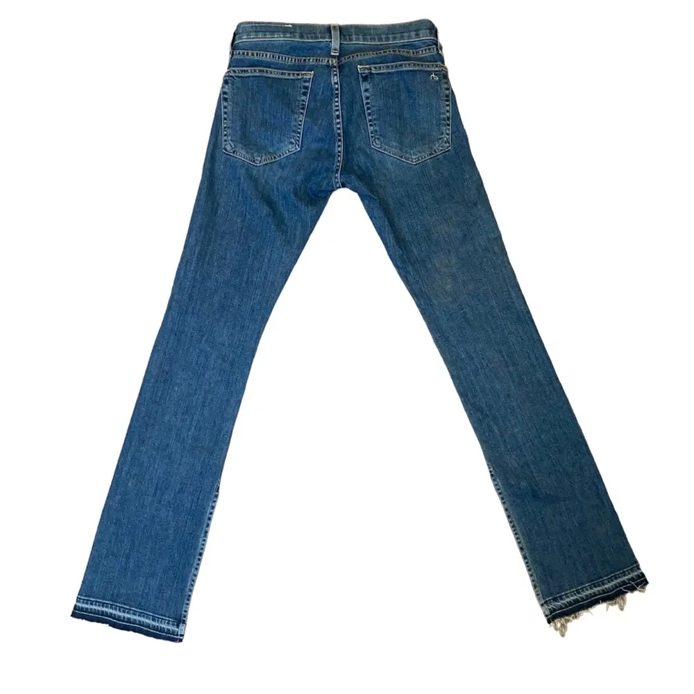 rag & bone Cate Mid-Rise Split-Hem Flare Jeans - Image 3