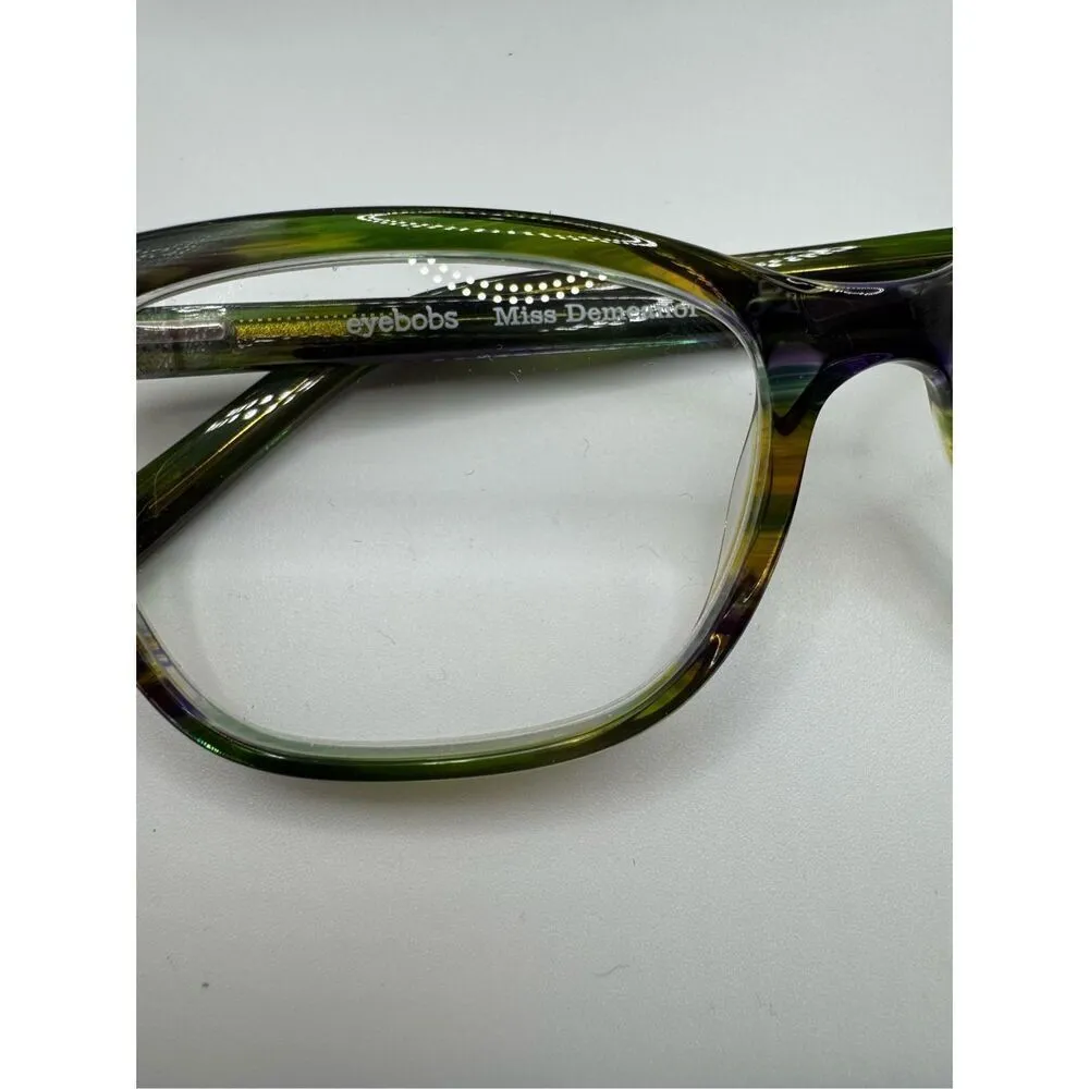 eyebobs Miss Demeanor reading glasses strength 1.00 green purple new without cas - Image 5