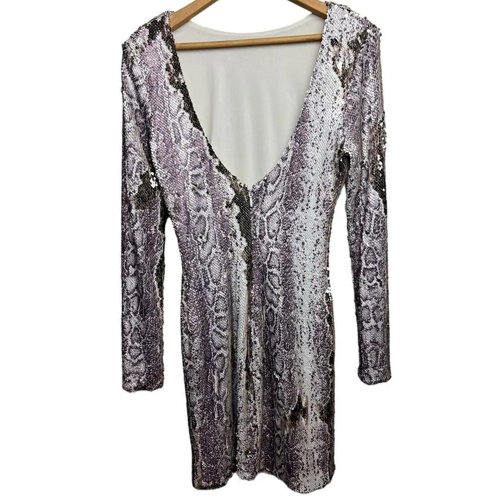 Dress the Population  Python Sequin Emery Dress Sz. S - Image 5
