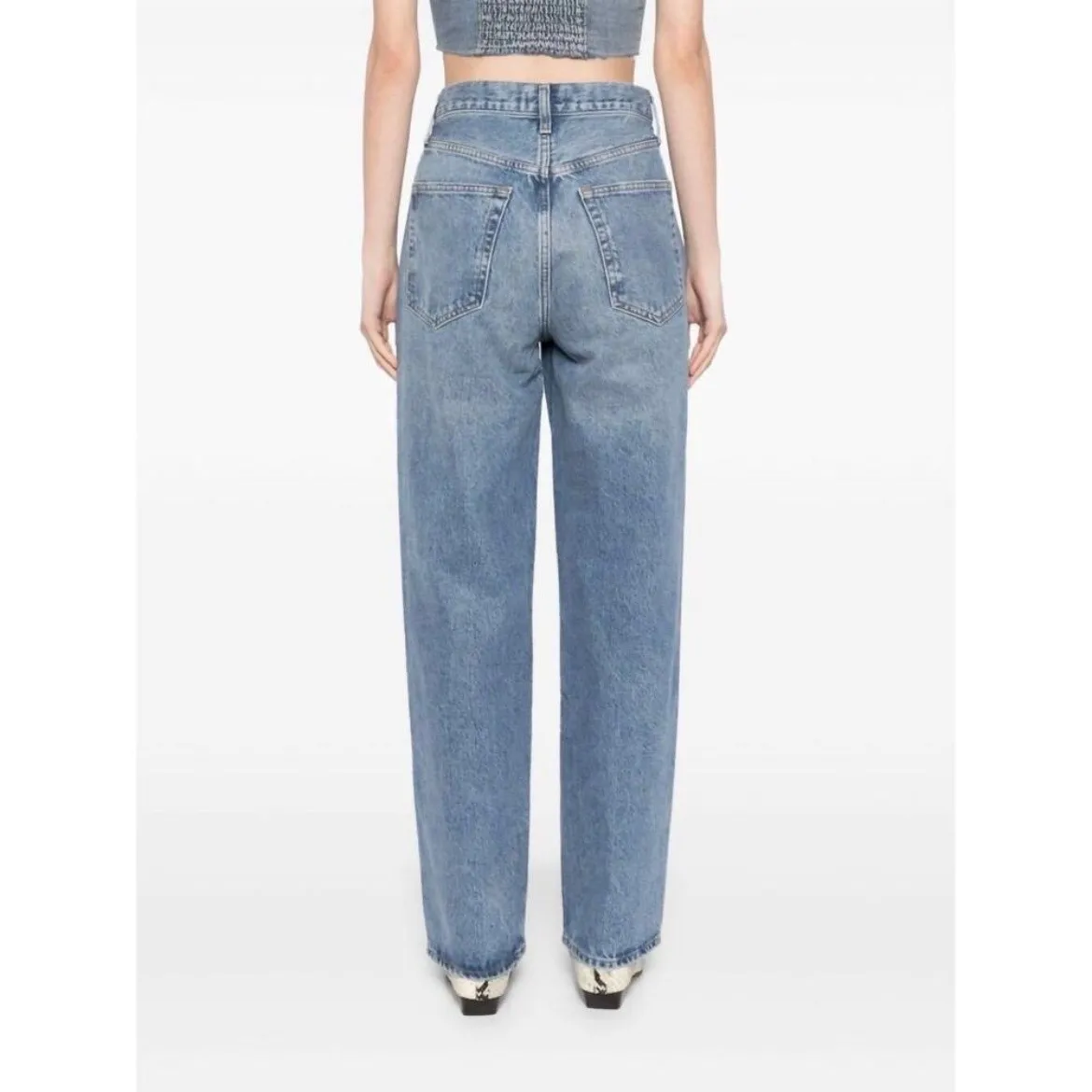 AGOLDE V Waist Baggy Jeans in
Fairway Jeans Women's Size 24  Medium Wash Denim - Image 2