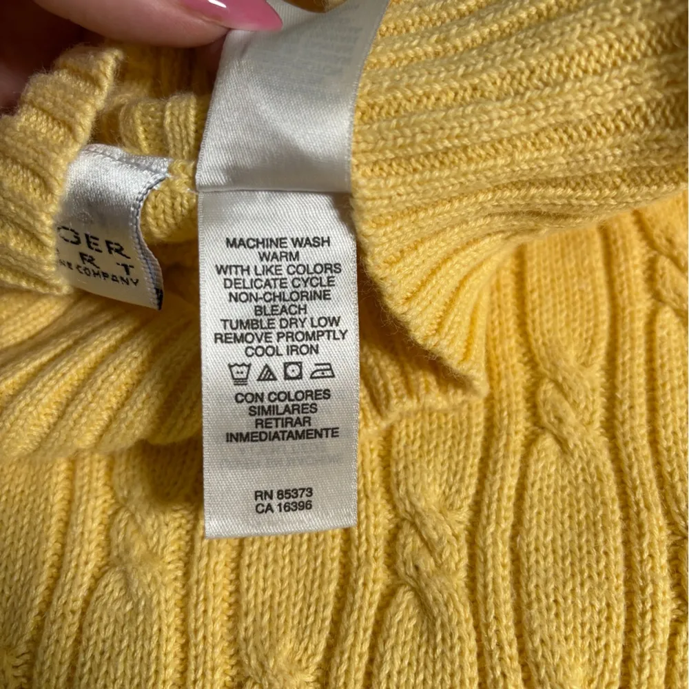 Vintage Villager Sport Liz Claiborne Sleeveless Butter Yellow Mock Neck Size XL - Image 5