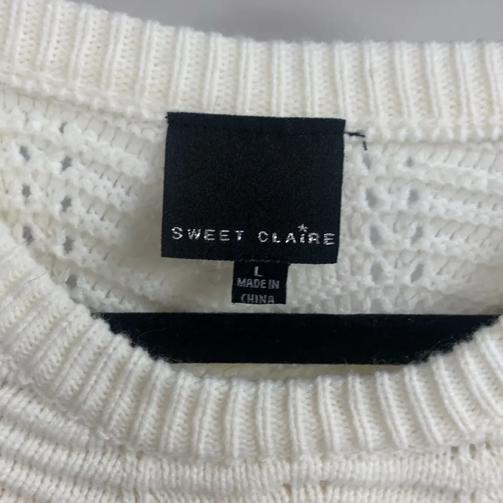 Sweet Claire Rainbow Stripes Sweater Size L - Image 2
