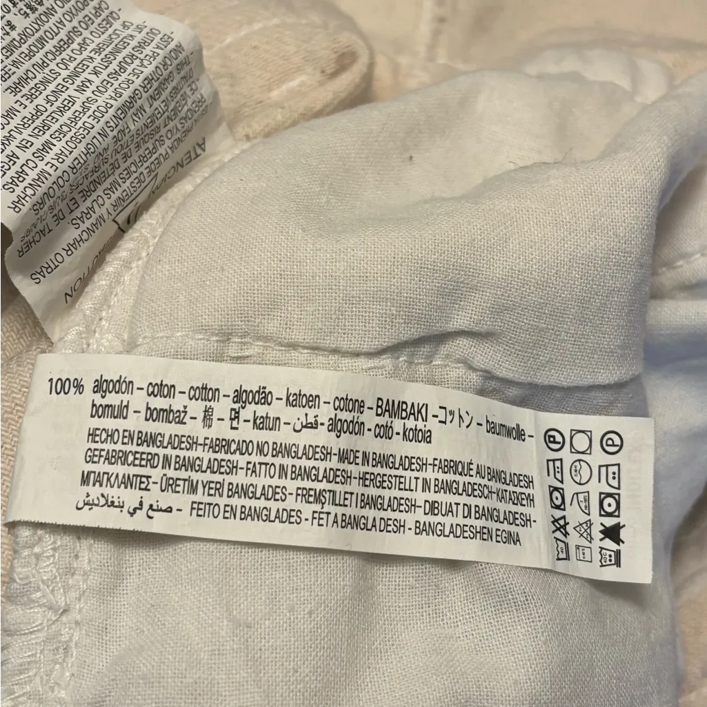 Zara Cream Button-Up Jumpsuit - Image 8