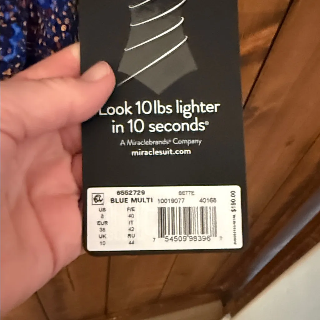 NWT Miraclesuit Thebes Bette One Piece Multi Color, Size 8 - Image 5