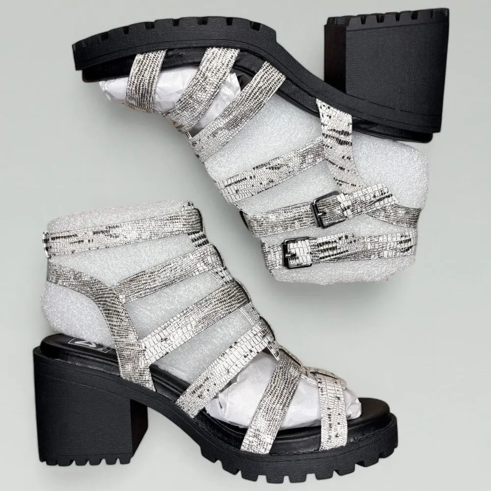 Dirty Laundry Fun Stuff Gladiator Heeled Sandal in White - Image 6