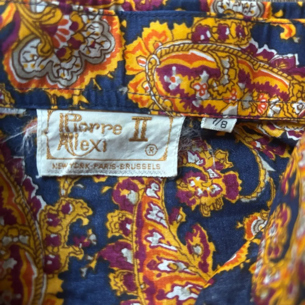 Vintage Pierre Alexi II Paisley Button - Image 2