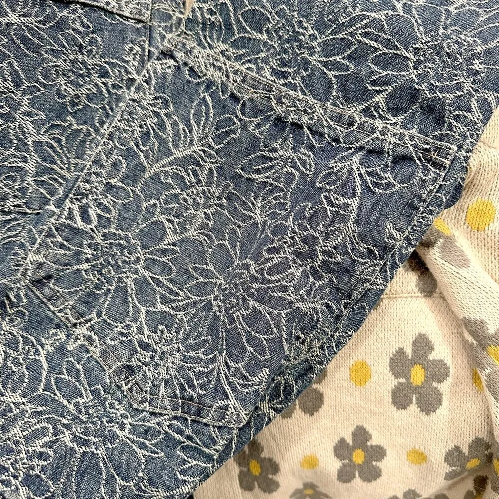 *NEW* POL Denim Floral Shacket - Image 7