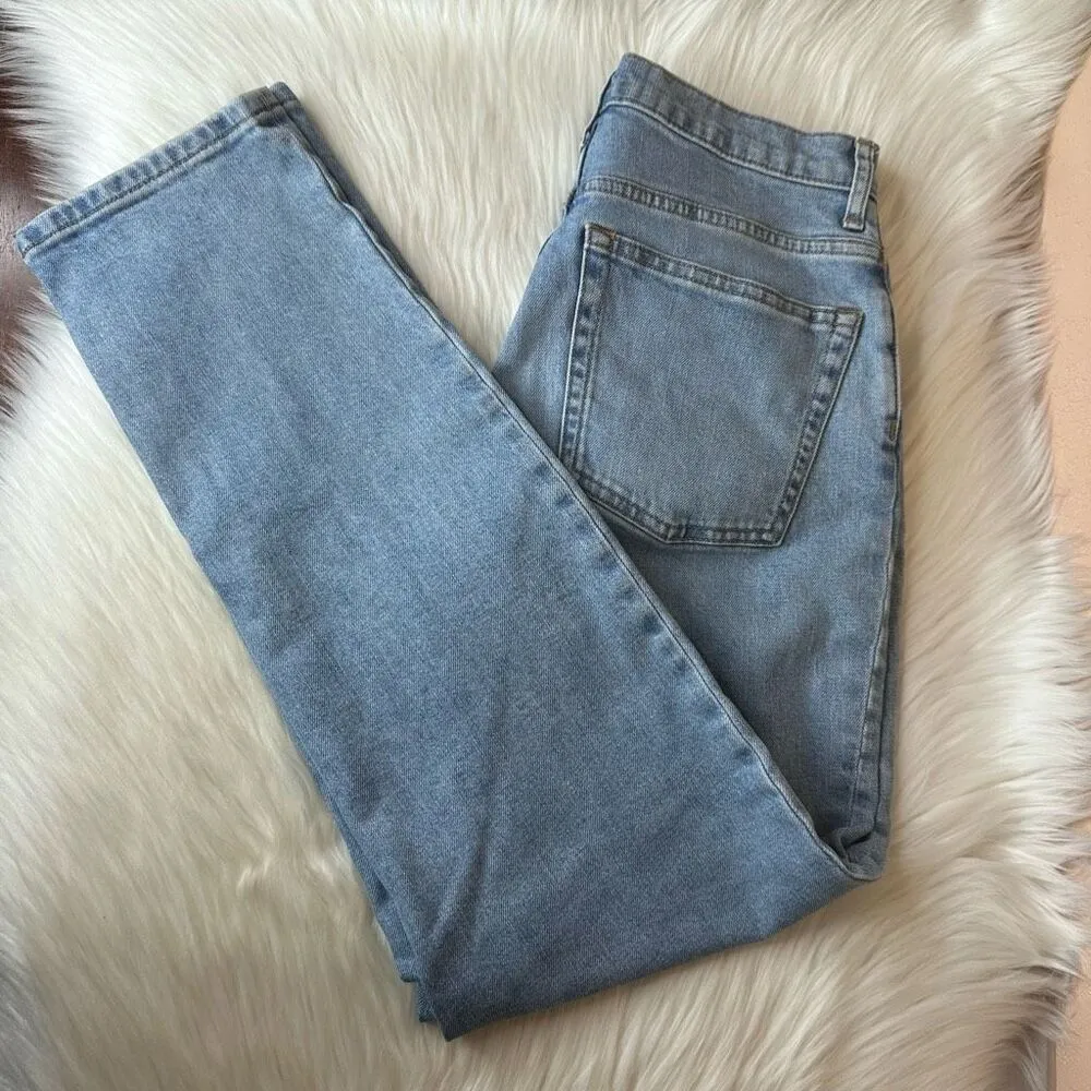 Everlane The Original Cheeky Jean Straight High Waisted Size 27 - Image 4