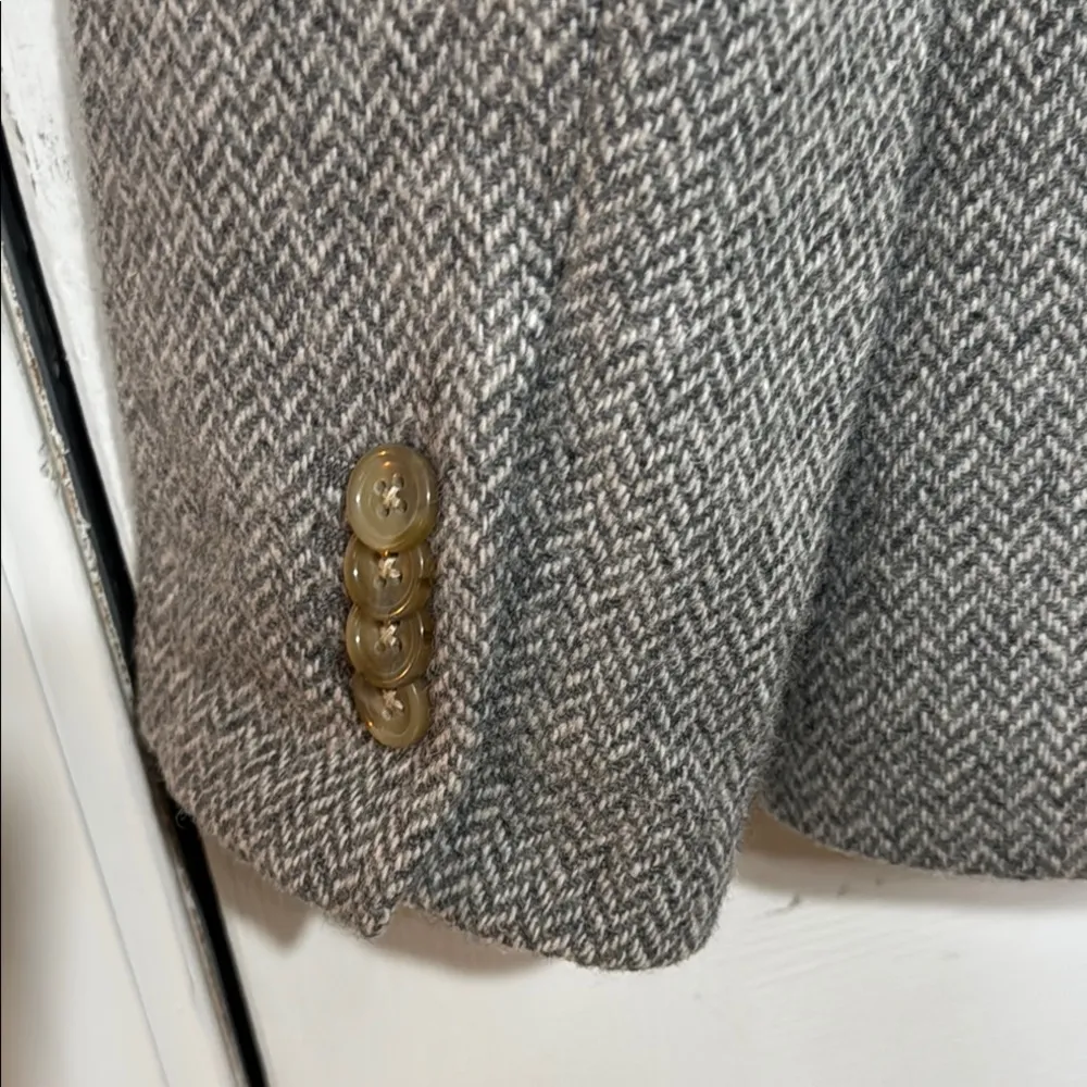 Lands' End Gray Wool Mohair Blend Blazer Timeless Professional Style Size 9AR - Image 7