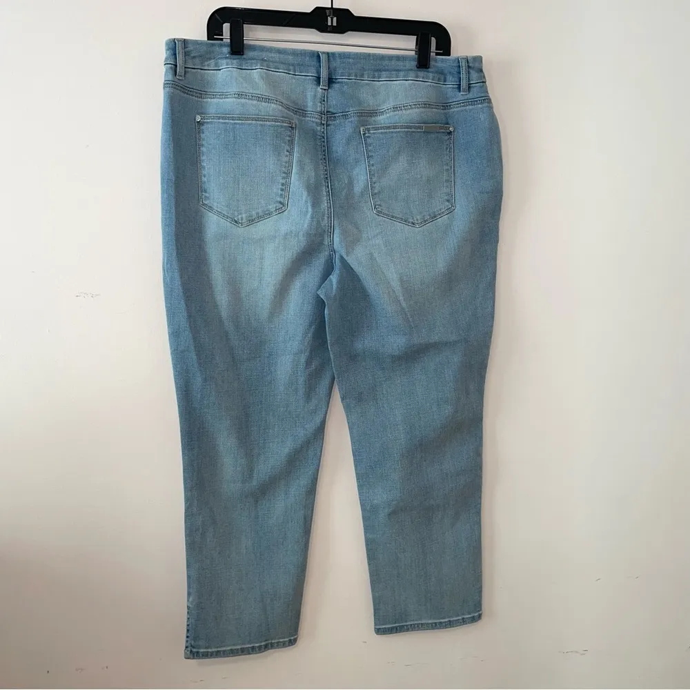 Chico’s So Slimming Girlfriend Slim Leg Ankle Jeans Size 16P - Image 9