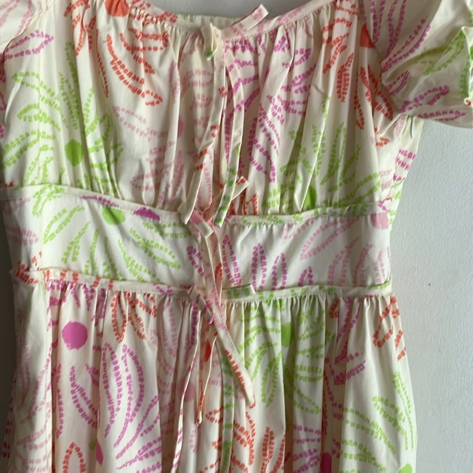 LIKELY Rena Midi Dress Floral White Multi - Image 10