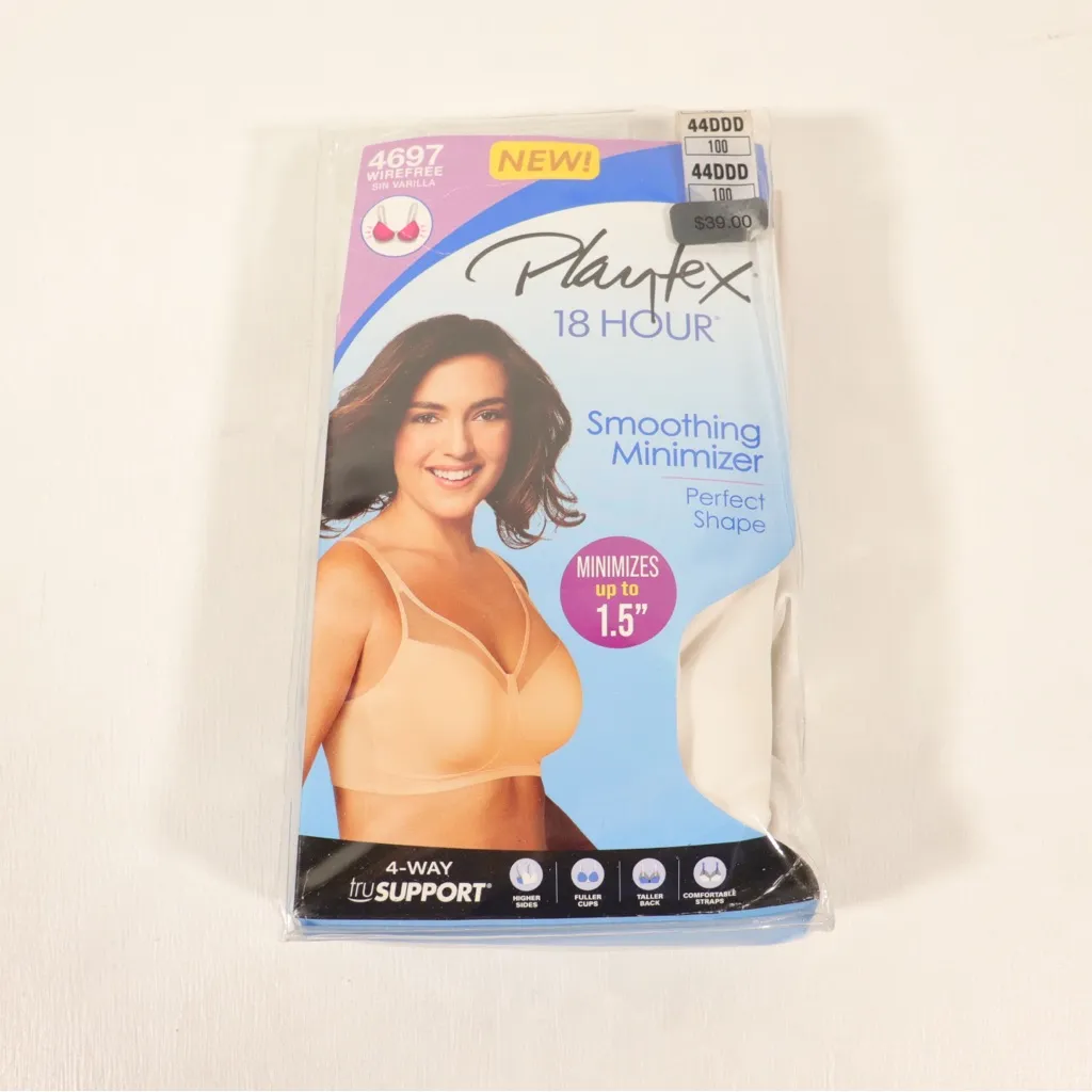 NIB Playtex 18 Hour Smoothing Minimizer Bra Size 44DDD in Sin Vanilla #4697 - Image 2