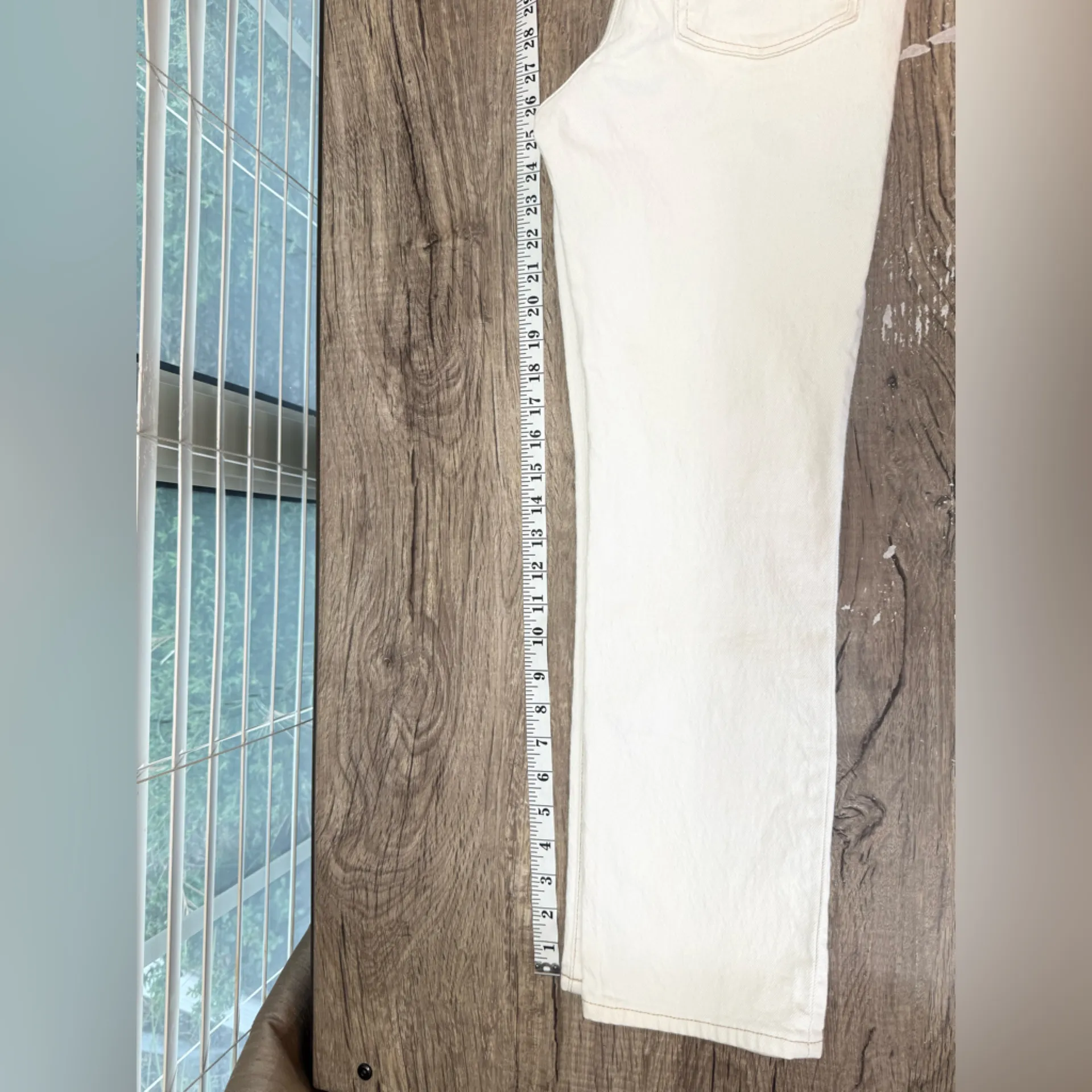 Madewell Slim Demi-Boot Jeans in Cloud‎ Lining size 25 - Image 6