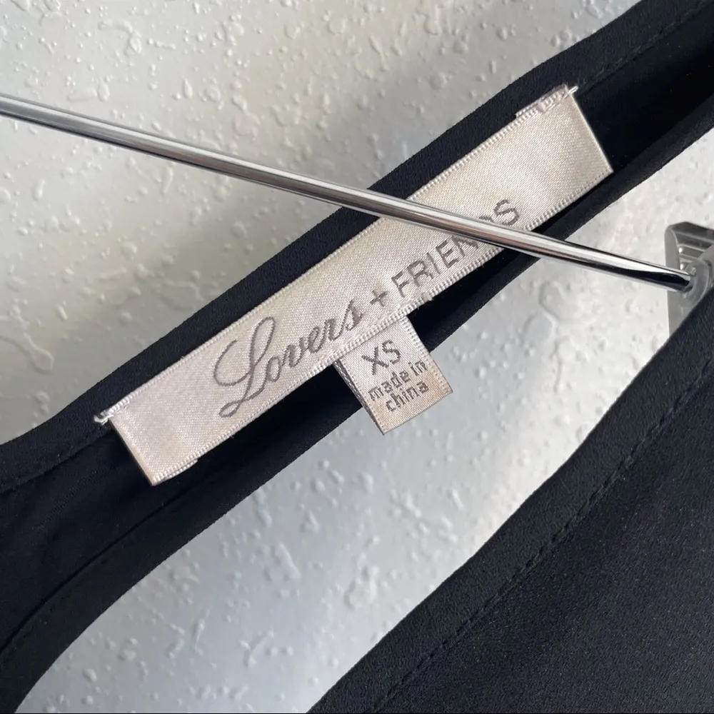 Revolve Lovers + Friends Black Love Potion Chiffon Dress - Image 9