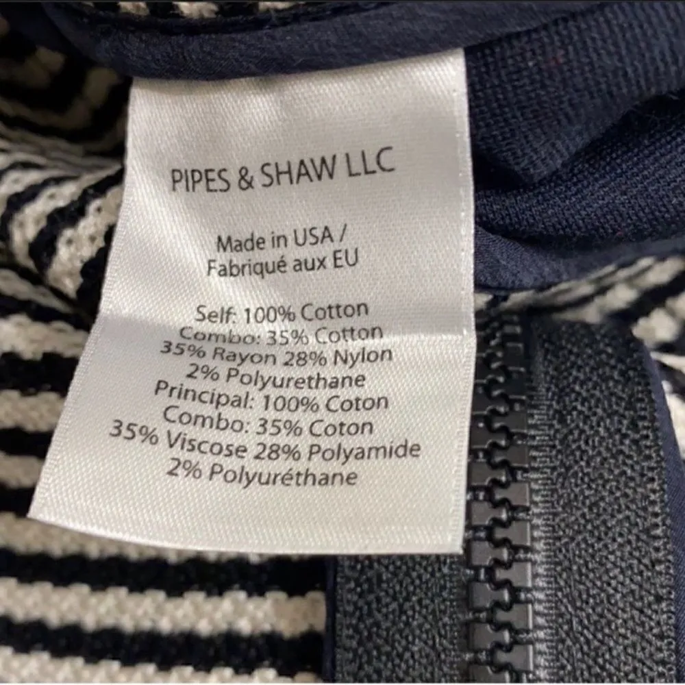 Veronica Beard Striped Stretch Pencil Skirt (Size 1) - Image 7