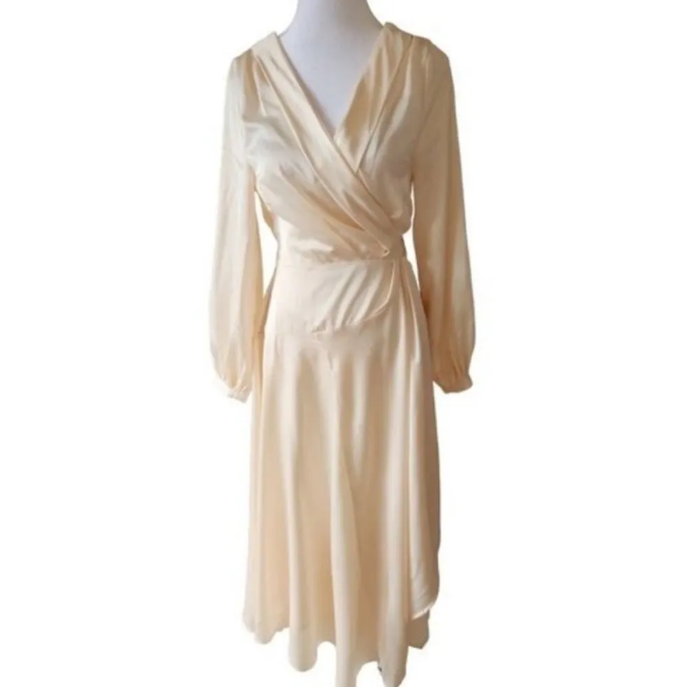 NASTY GAL COWL BACK STEAL THE SPOTLIGHT CREAM MAXI DRESS - Image 7