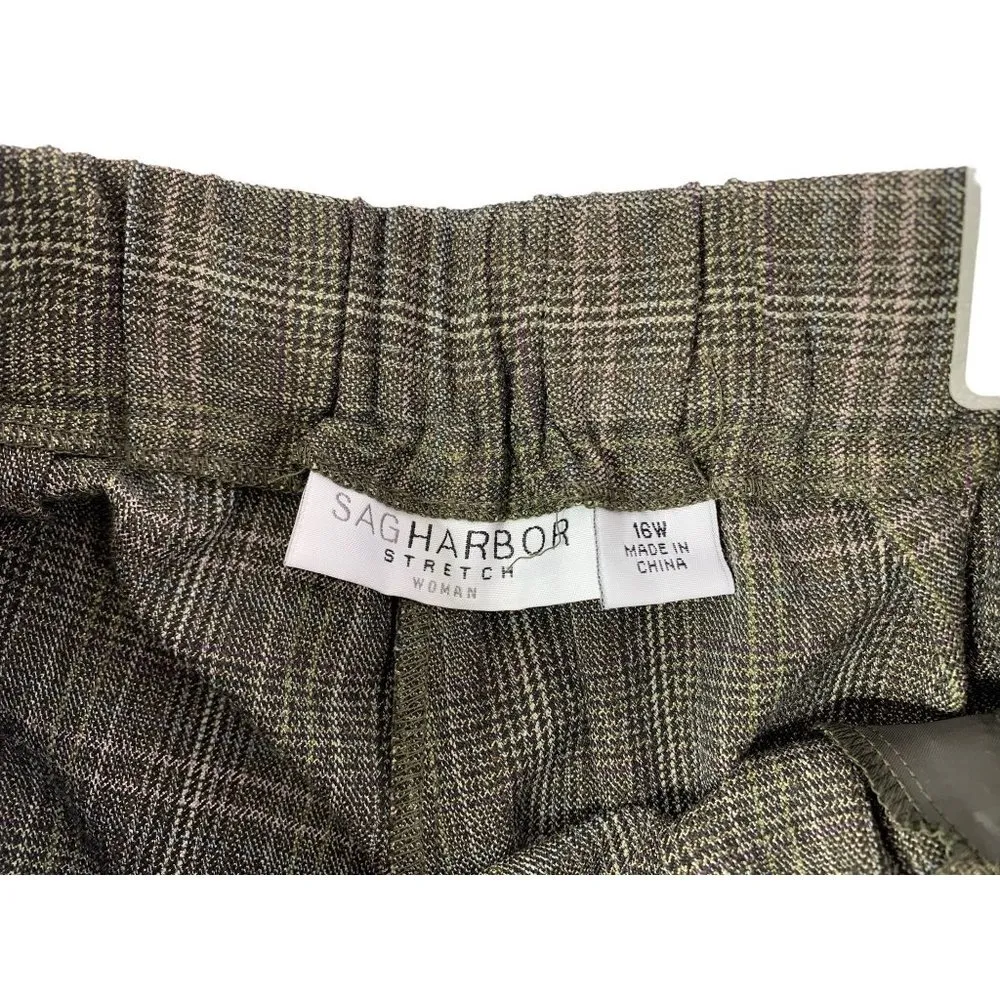 Sag Harbor Women's Stretch Short Length Pants - Image 3