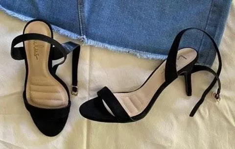 Lulus Black Suede Ankle Strap Heels - Image 3