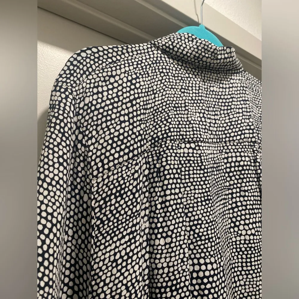 VTG 80s 90s We Be Bop Black & White Polka Dot Button - Image 8