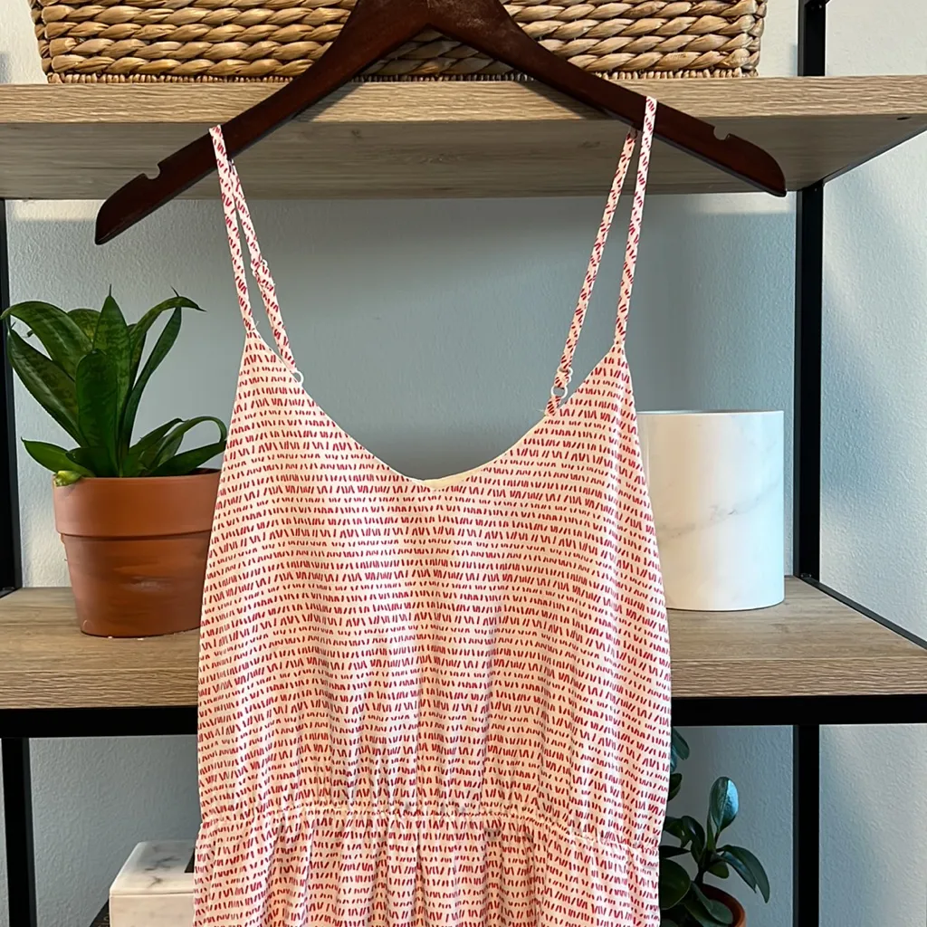 MM Couture by Miss Me Spaghetti Strap High Low Ruffle Hem Dress, M - Image 2