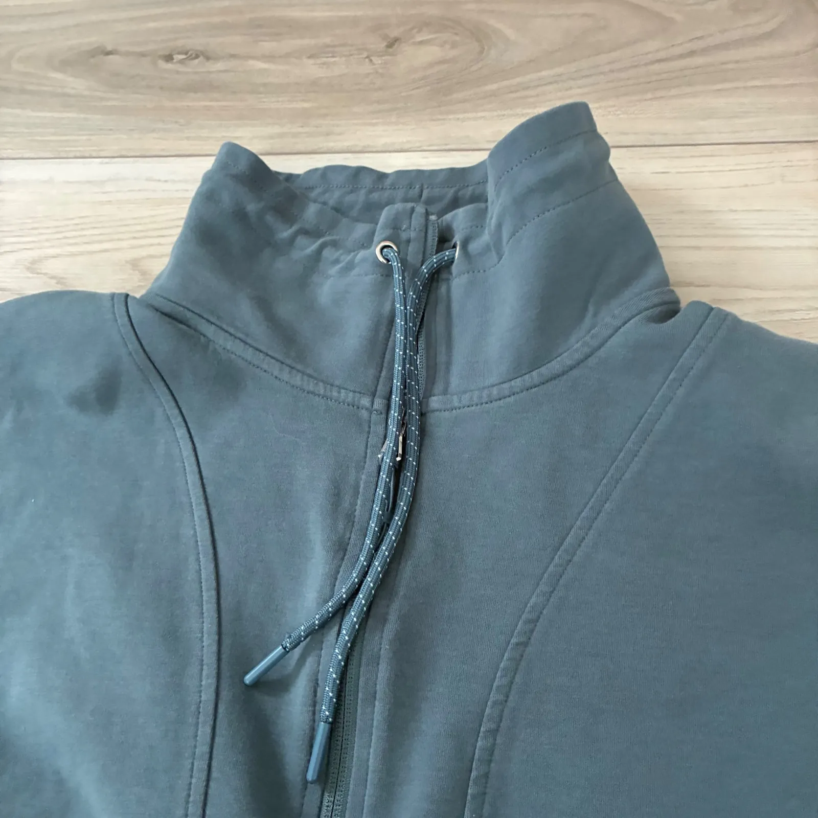 Old Navy Active Dynamic Fleece Quarter Zip Pullover Teal Blue XXL Breathable - Image 5