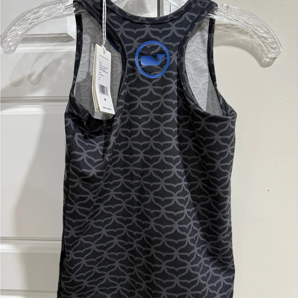 Vineyard Vines Girls' Performance Patterned Tank Black Size Medium  New - Image 4
