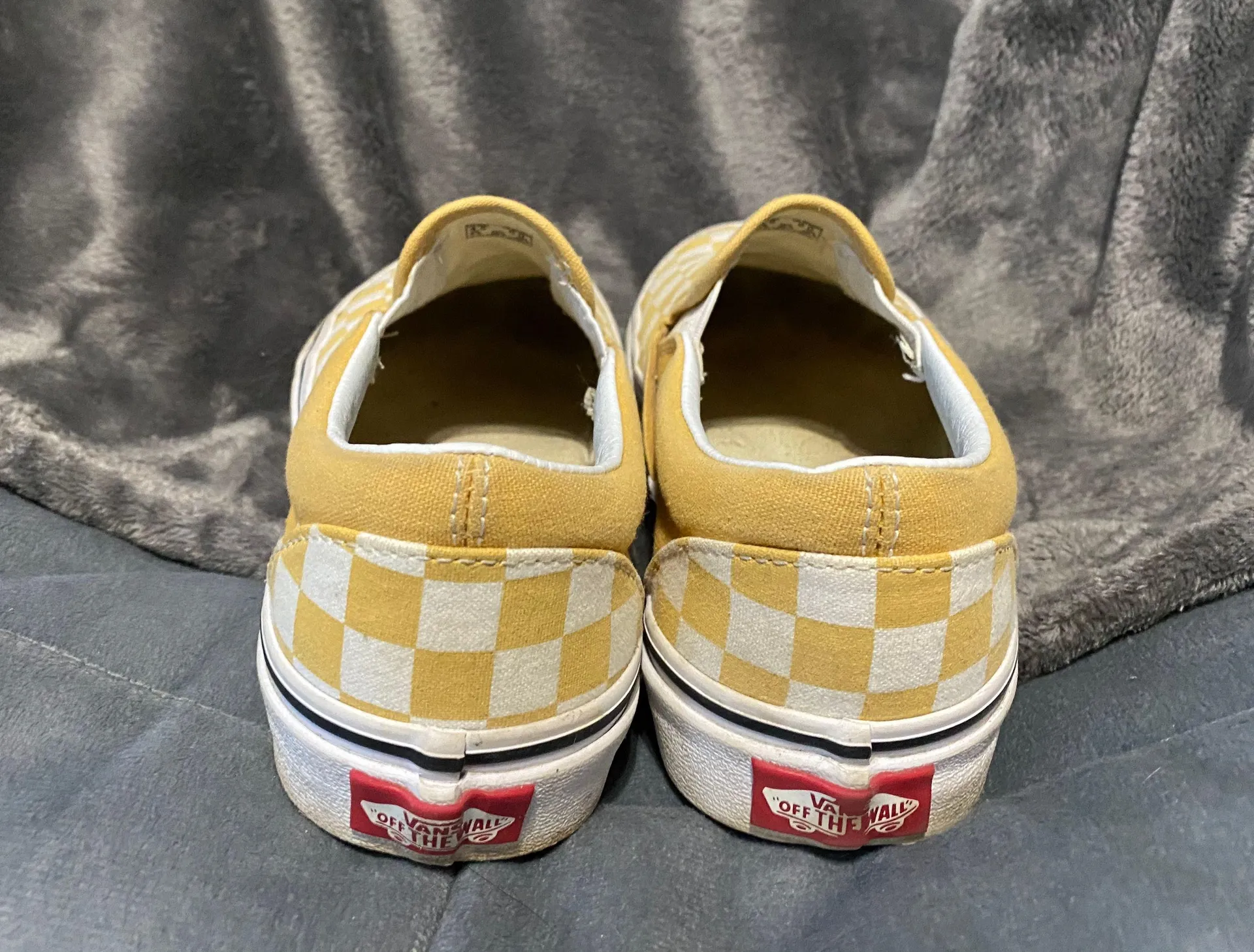 Vans Yellow Checkerboard Slip-On - Image 3